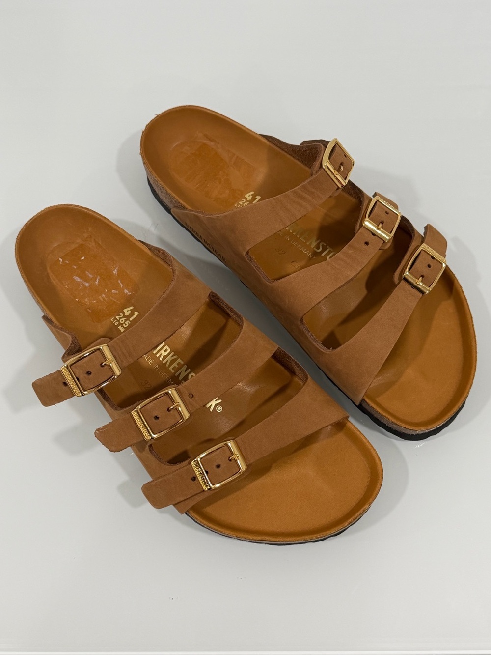 BIRKENSTOCK Florida Fresh Nubuck Leather In Mink - Sz - 10-10.5 .US / 41 .EU